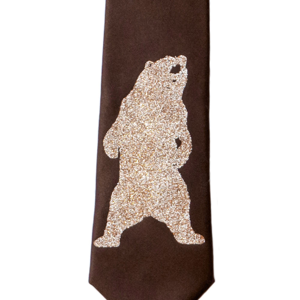Grizzly Bear Skinny Tie - Sparkle
