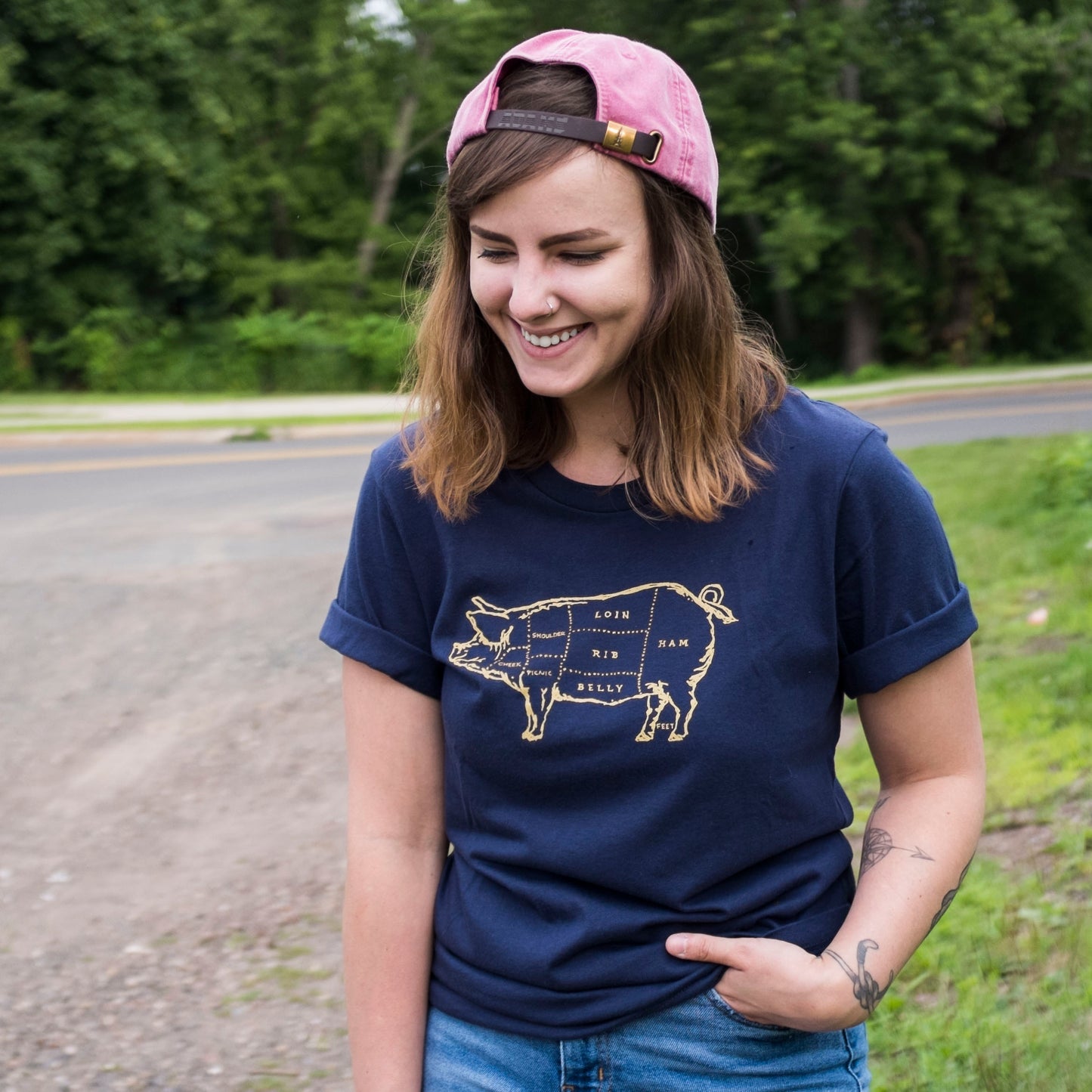 Pork Butcher Chart Organic Tee