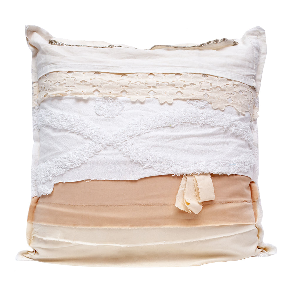 Upcycled Scrap Fabric Pillow - 16x16