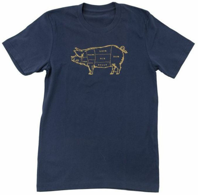 Pork Butcher Chart Organic Tee