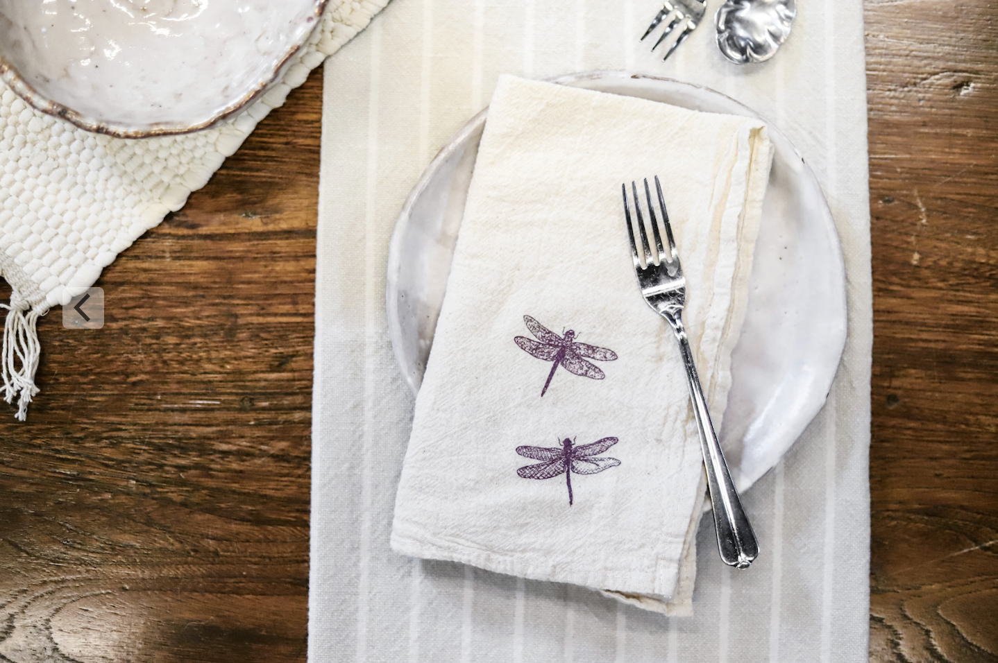 Dragonfly Cloth Napkins - set of 4