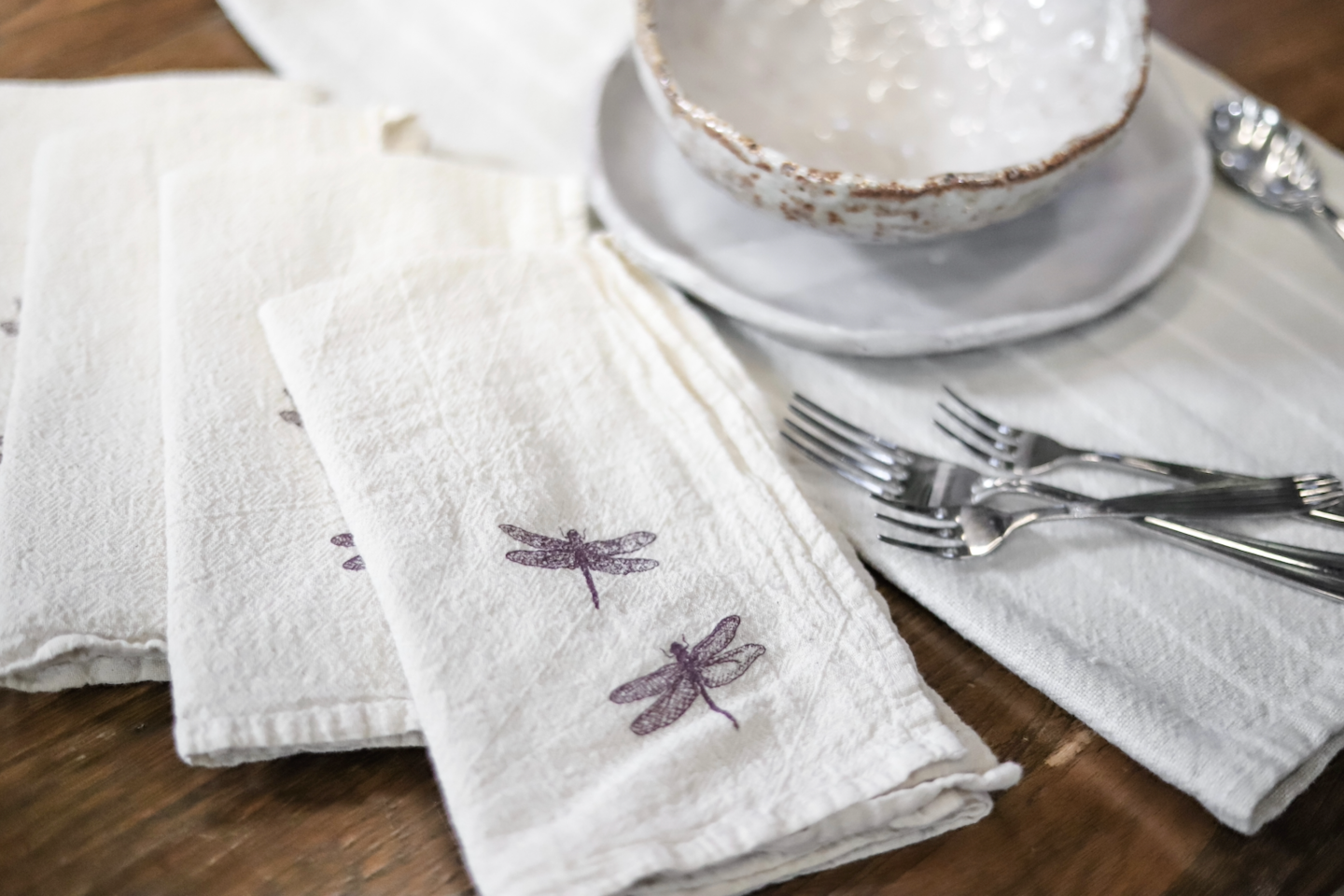 Dragonfly Cloth Napkins - set of 4