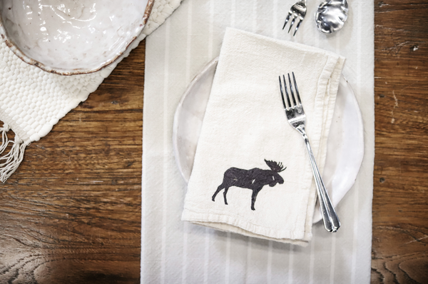 Moose Cloth Napkins - set of 4