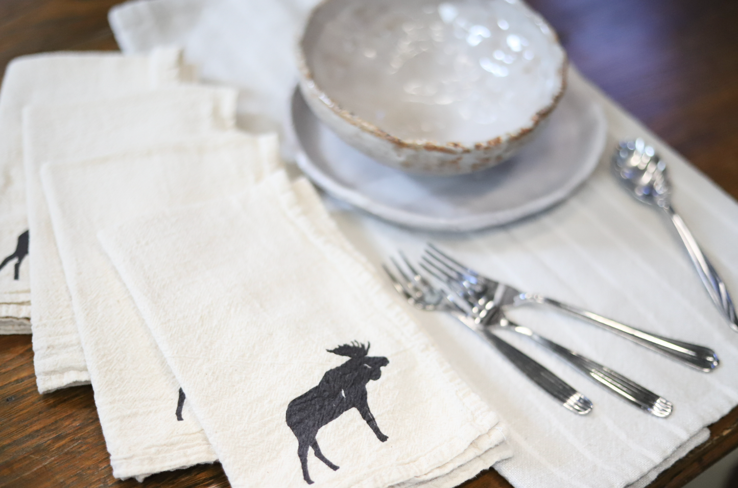 Moose Cloth Napkins - set of 4