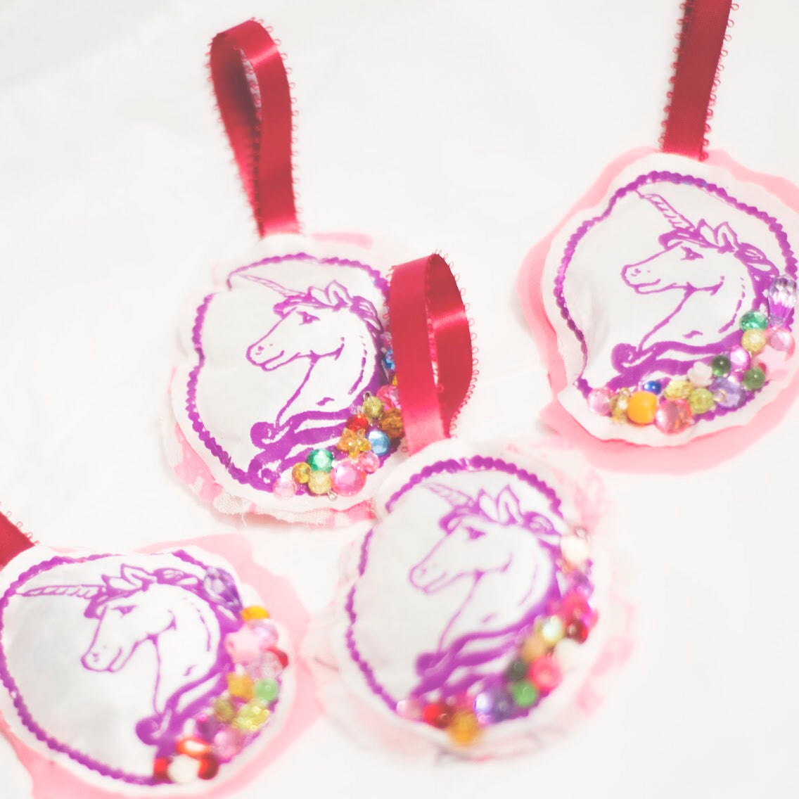 Unicorn Plushie Ornament