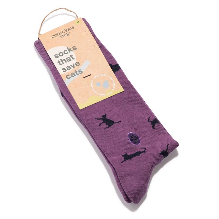 Socks that Save Cats - Purple